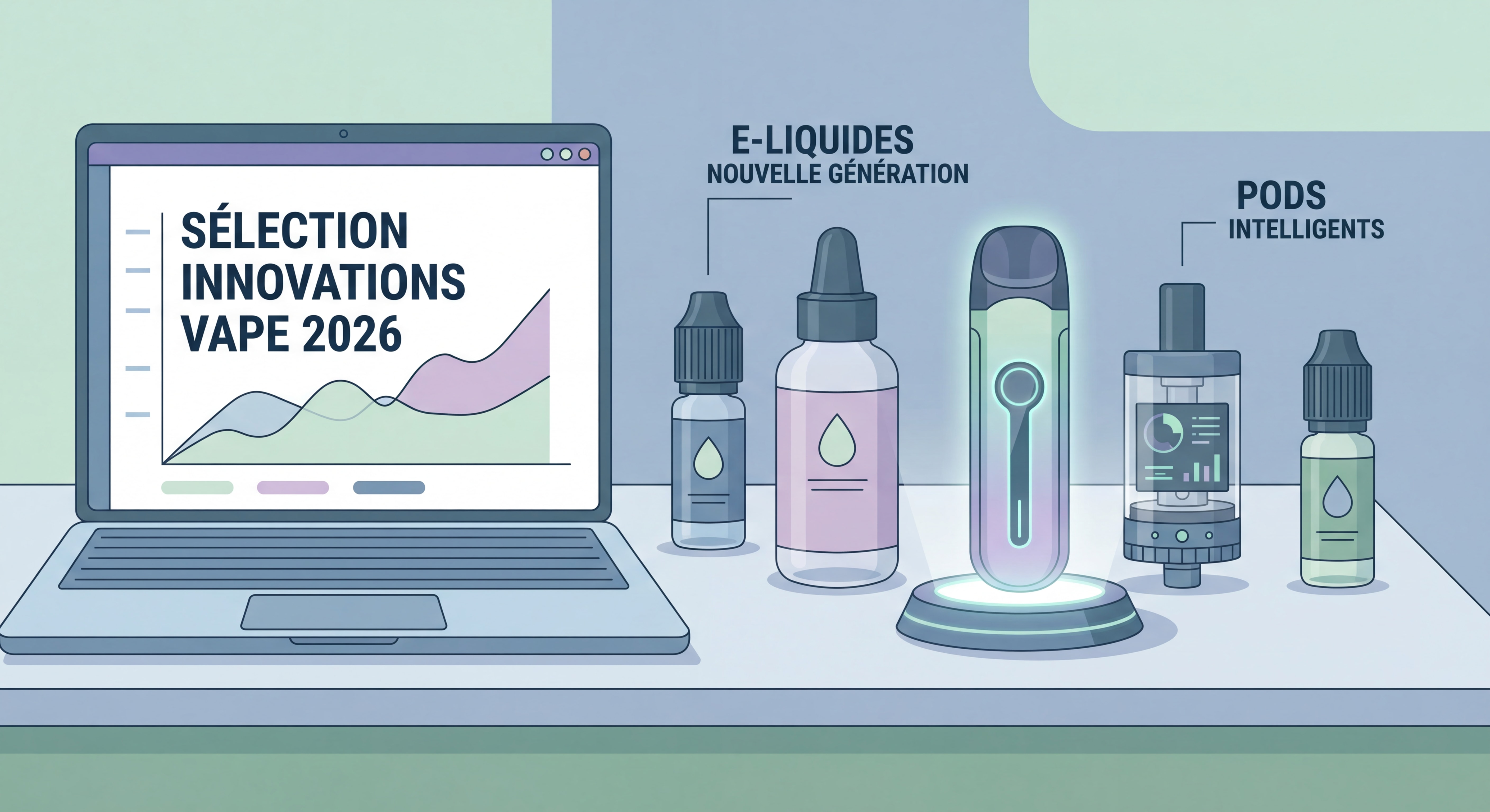Sélection des meilleures innovations vape 2026 avec pods intelligents, clearomiseurs performants et e-liquides nouvelle génération