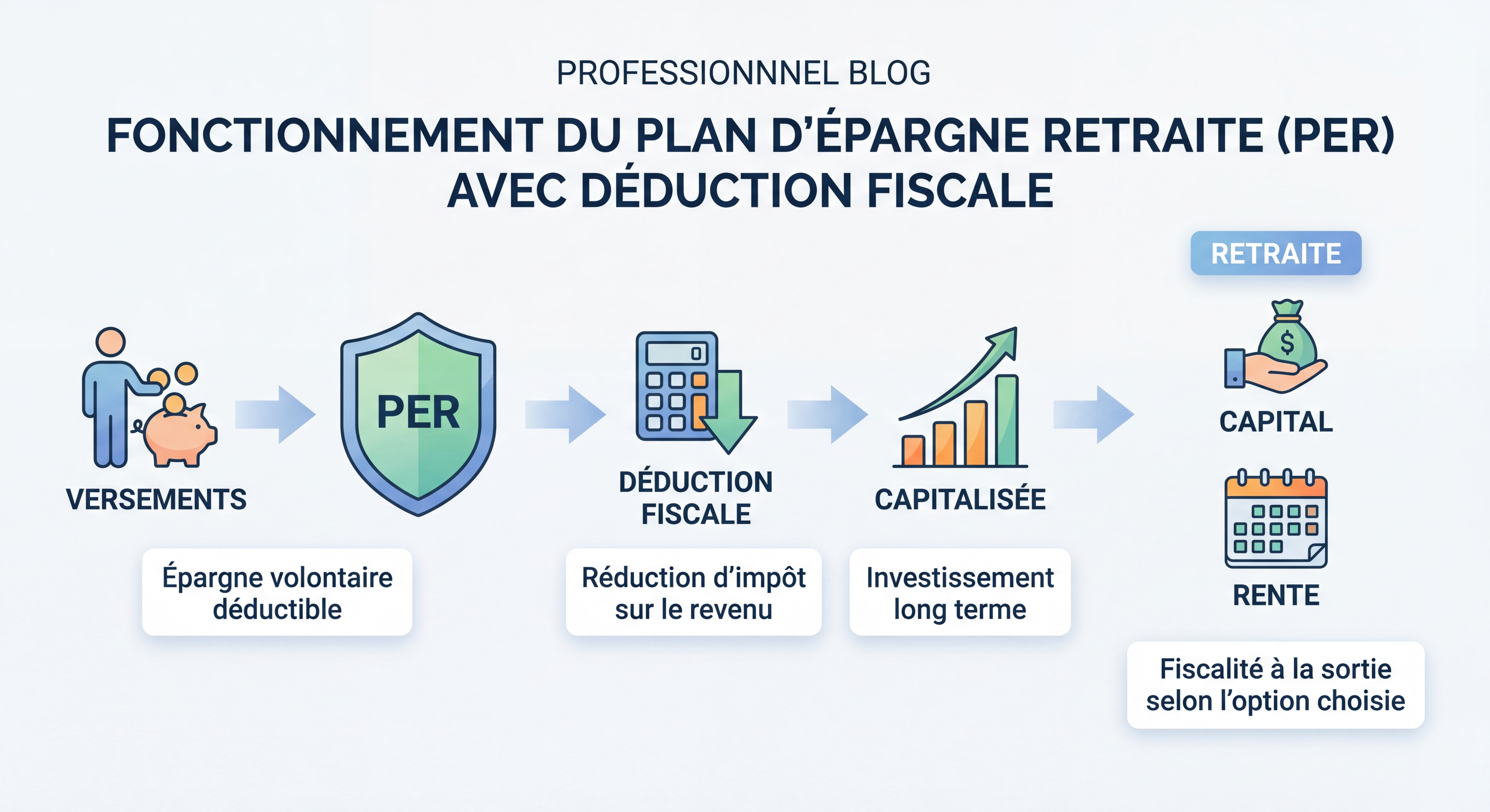 Fonctionnement du Plan d'Épargne Retraite avec déduction fiscale