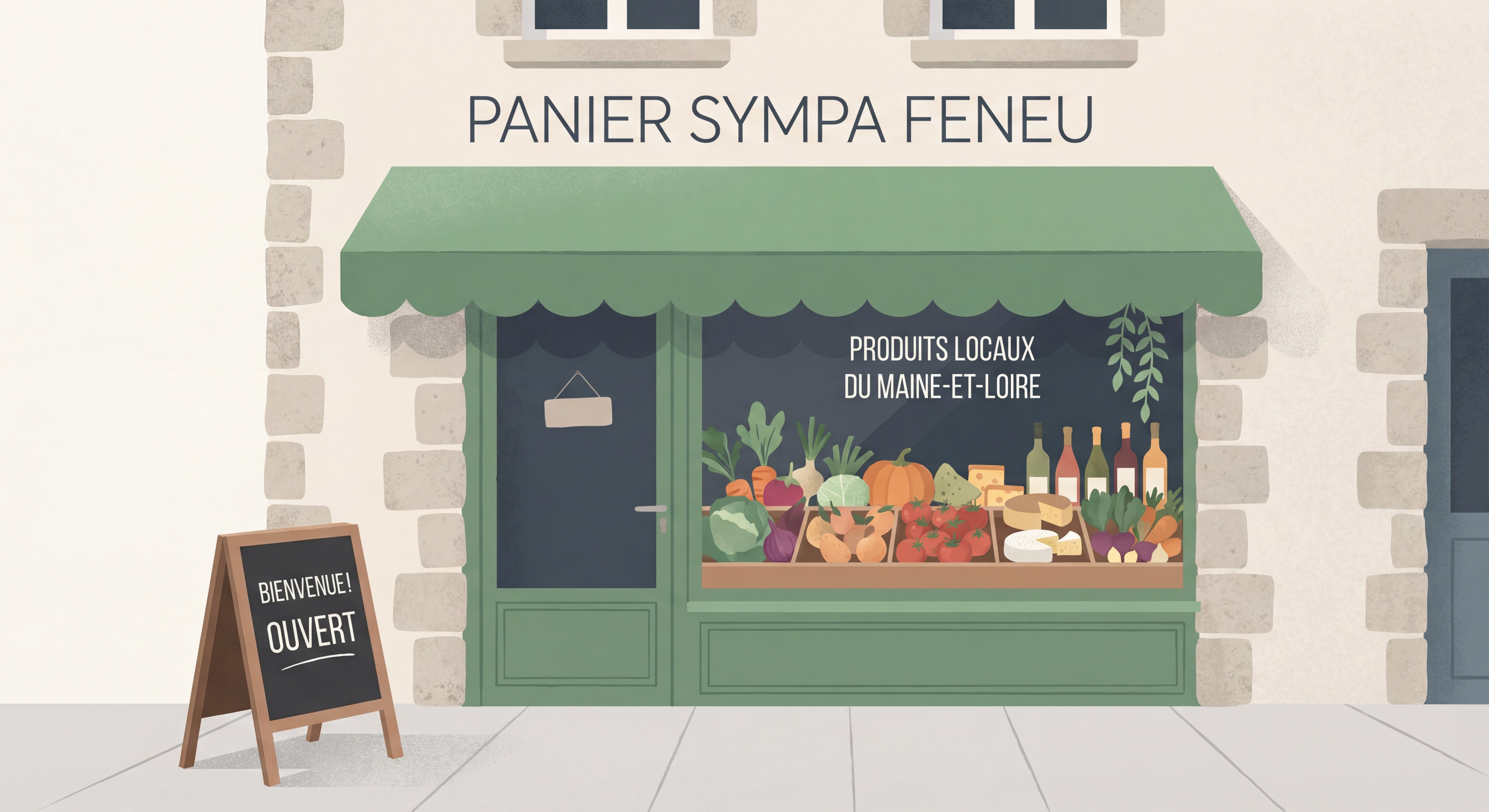 Devanture accueillante de l