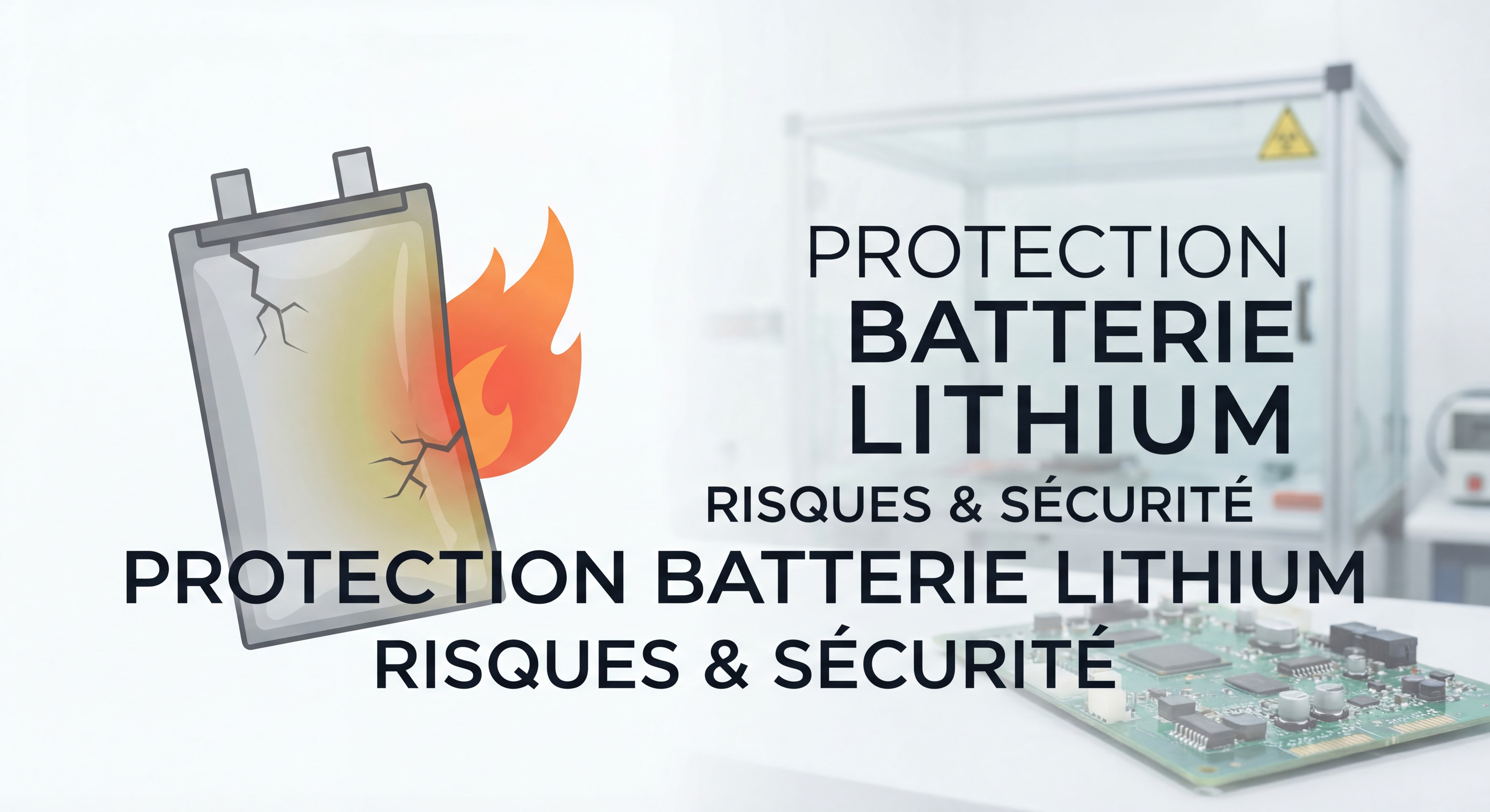 Batterie lithium-ion gonflée et endommagée présentant des signes d'emballement thermique - protection batterie lithium