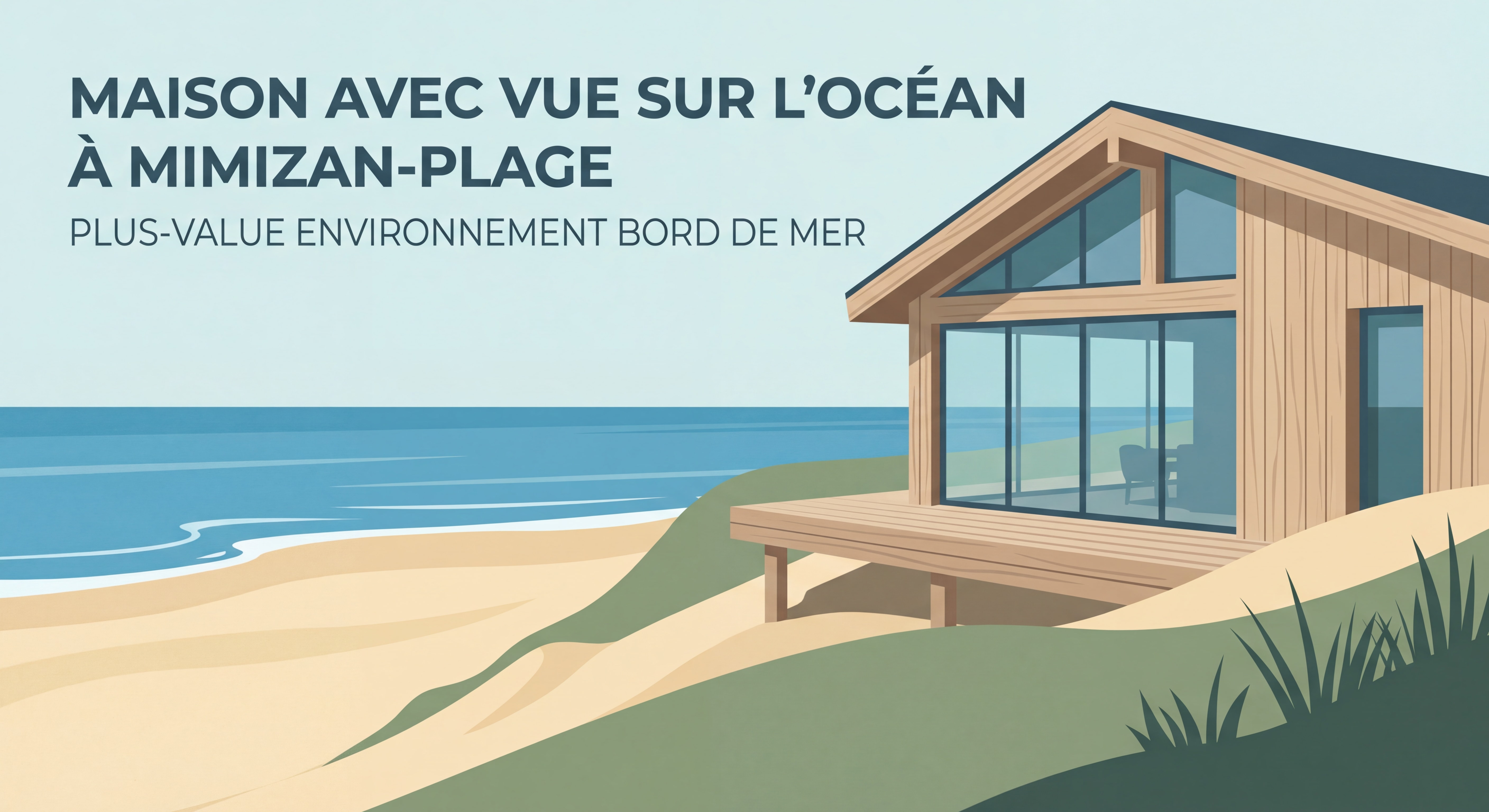 Maison avec vue sur l'océan à Mimizan-Plage - plus-value environnement bord de mer