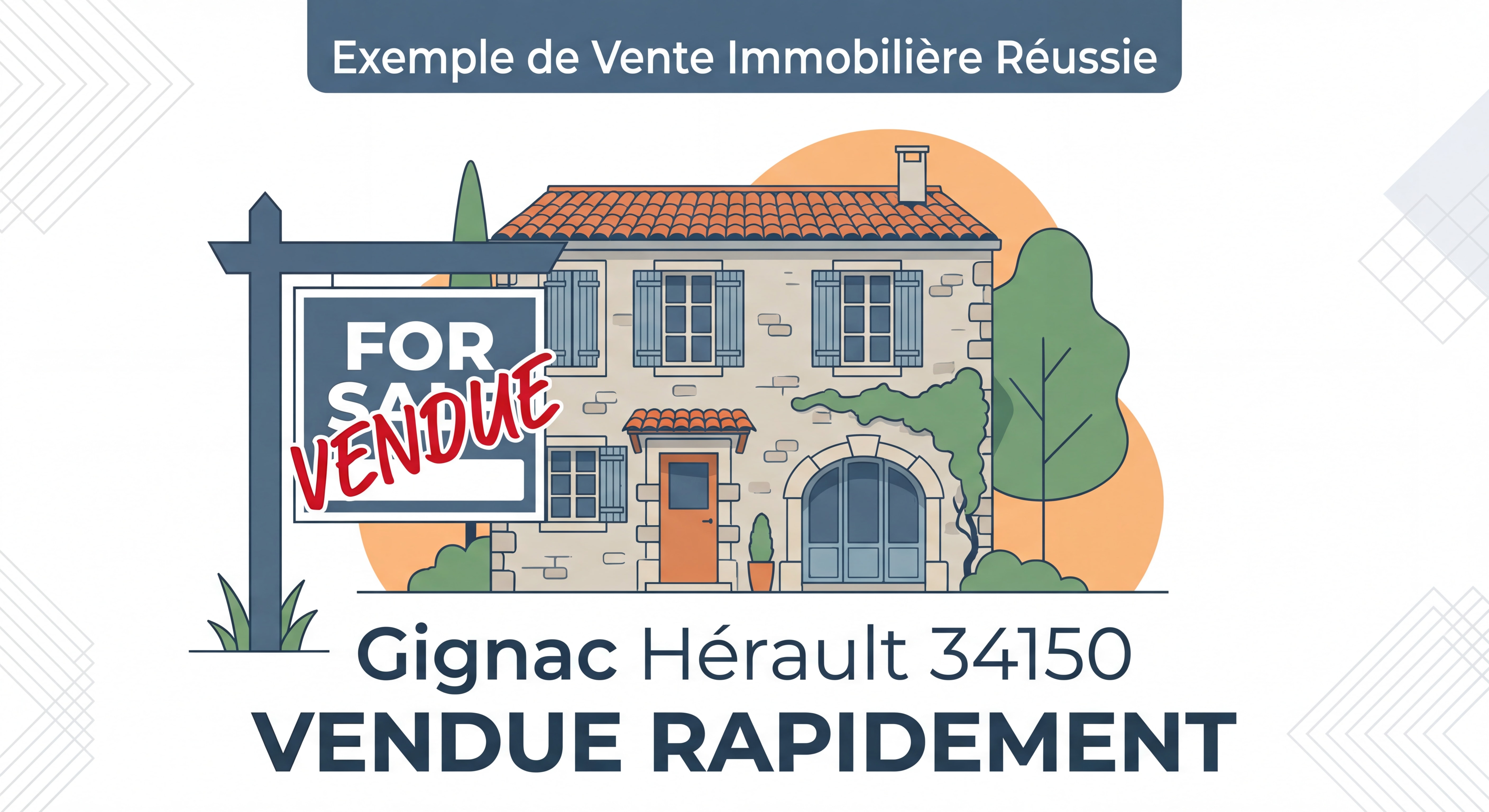 Maison de village vendue rapidement à Gignac Hérault 34150 - exemple de vente immobilière réussie dans le Cœur d'Hérault