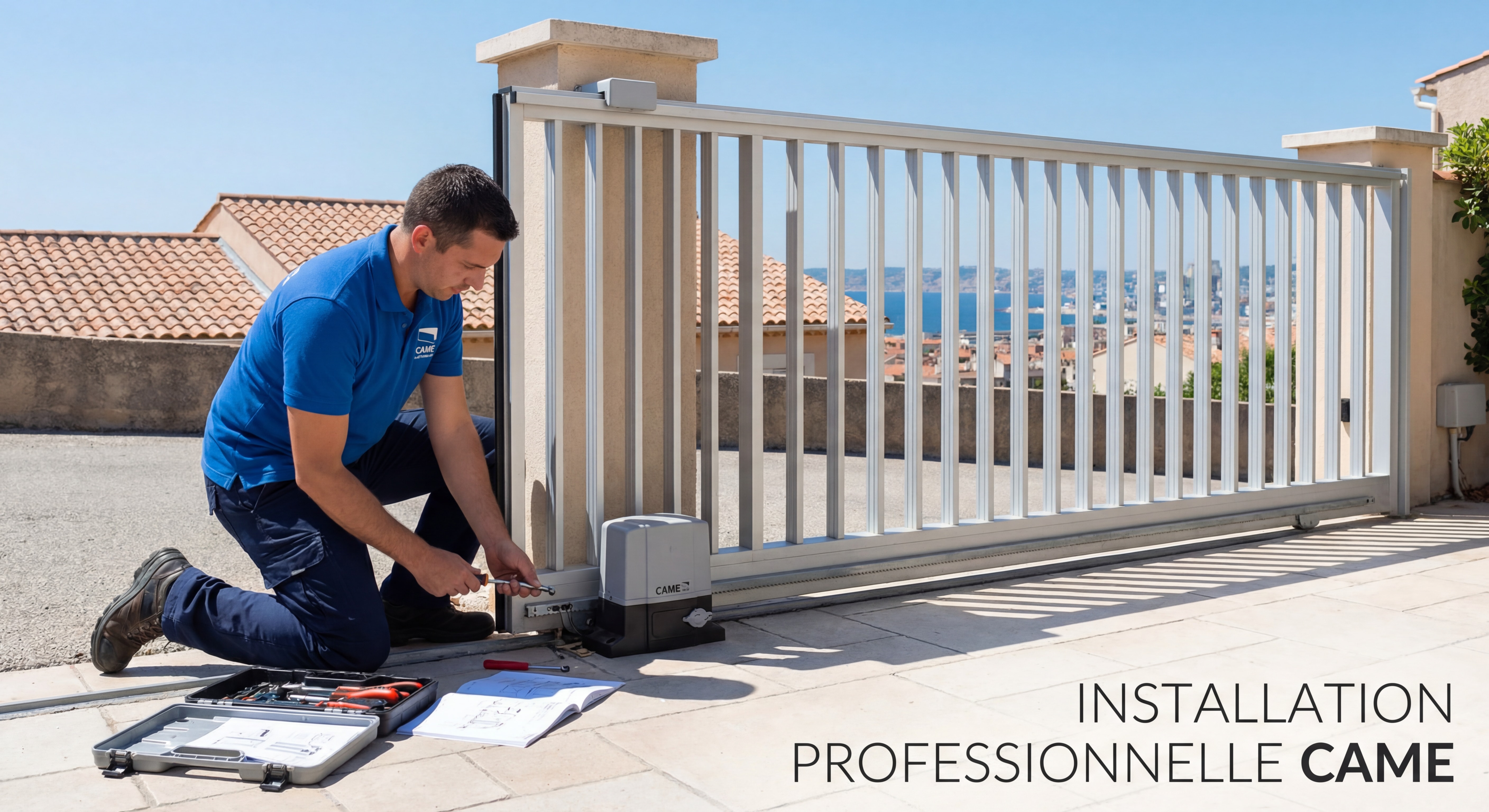 Technicien professionnel en train d