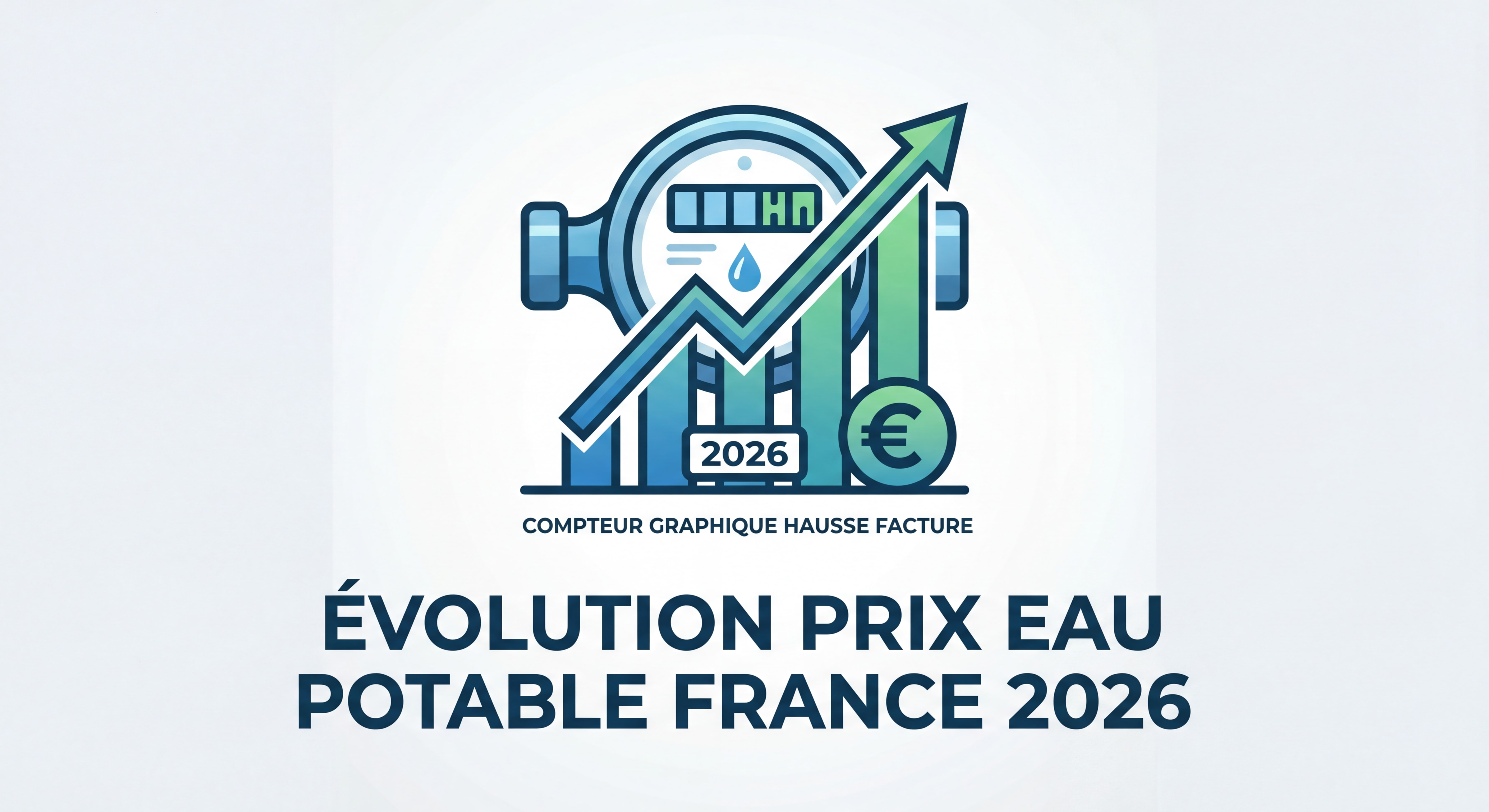 évolution prix eau potable France 2026 compteur graphique hausse facture