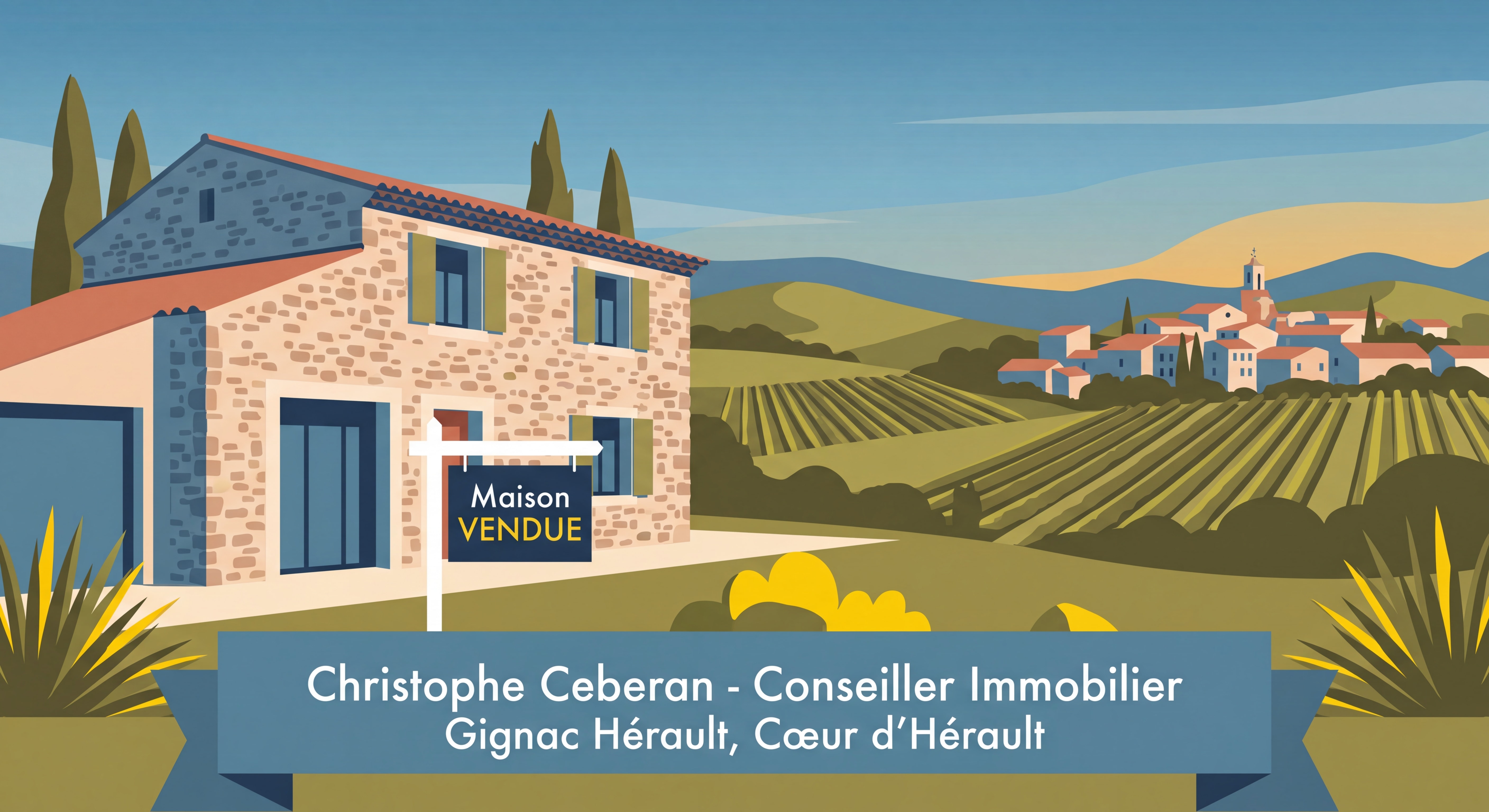 maison vendue rapidement à Gignac Hérault Cœur d'Hérault conseiller immobilier Christophe Ceberan