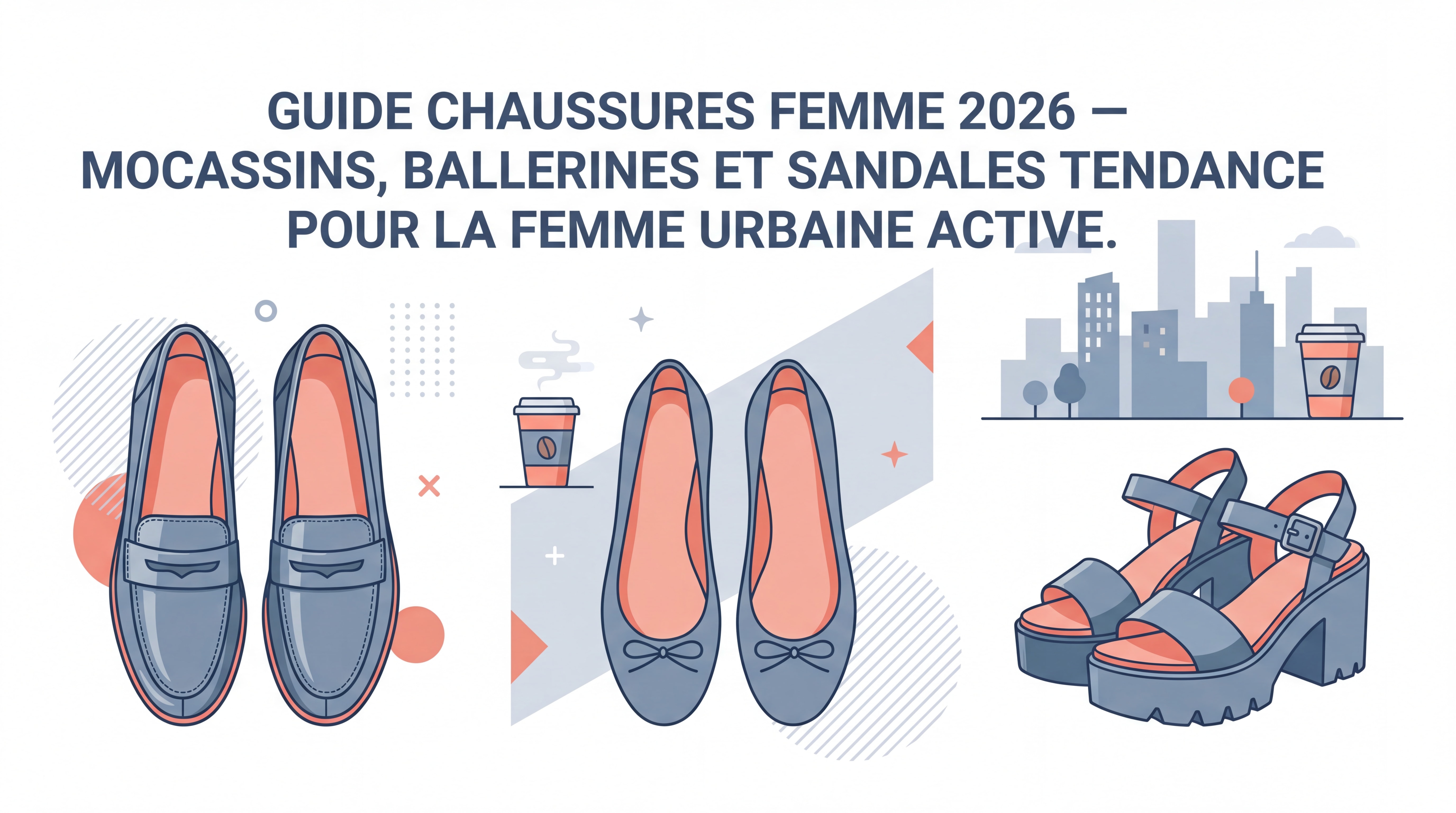 2026 Women's Shoe Guide — trendy loafers, ballerinas, and sandals for the active urban woman
