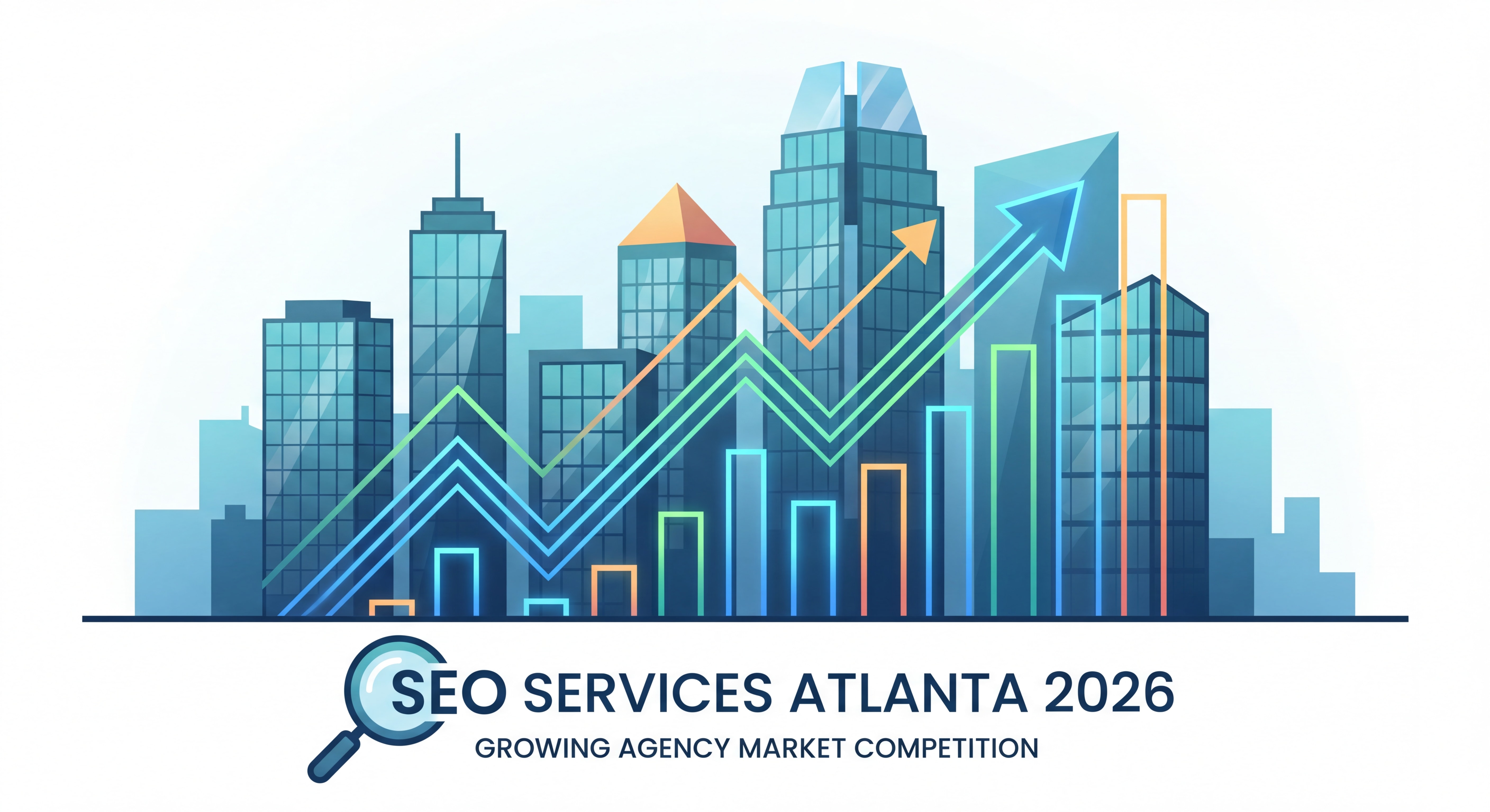 Atlanta Midtown business district office buildings representing growing agency market competition — SEO services Atlanta 2026