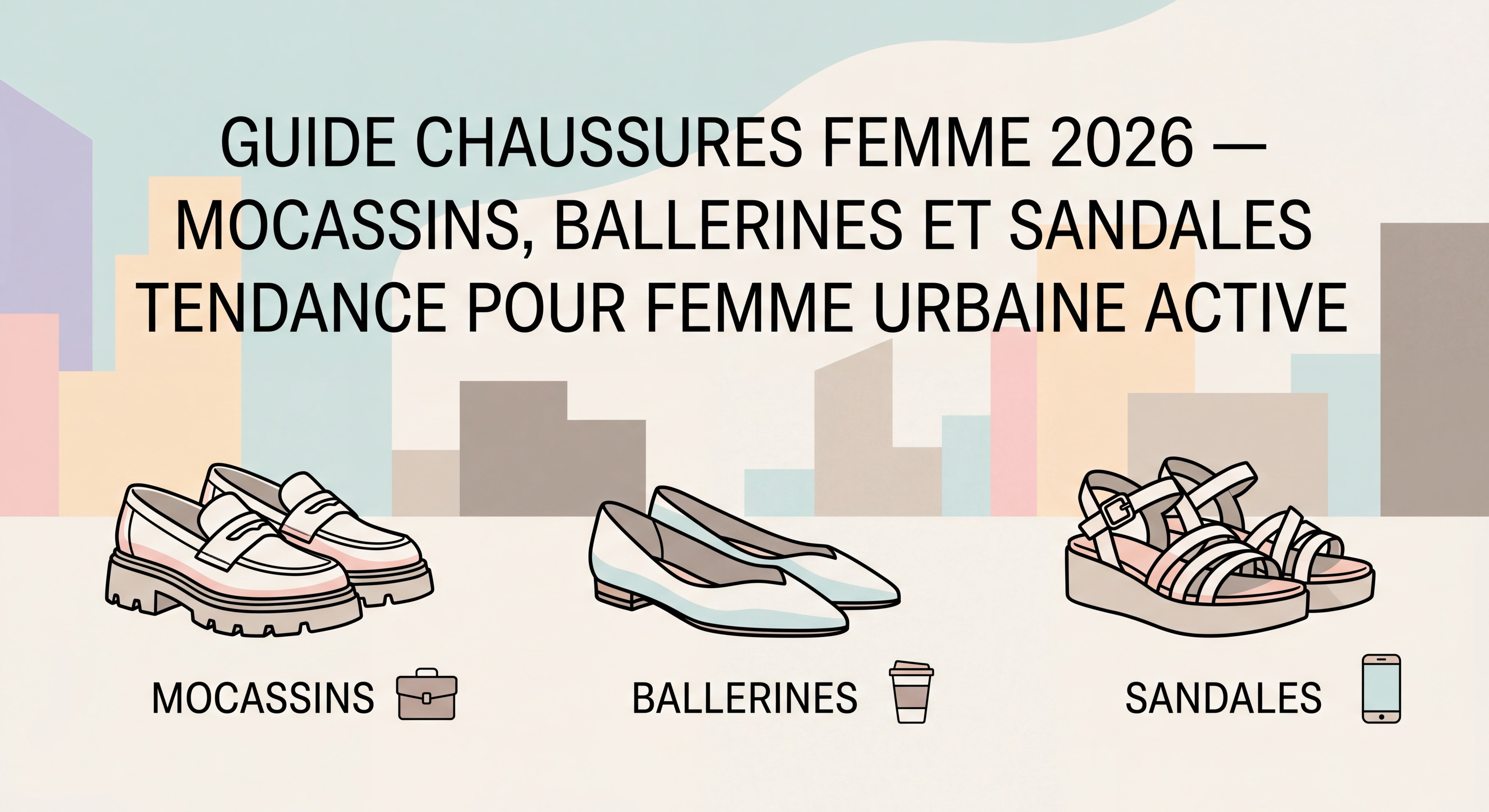 2026 Women’s Shoe Guide — trendy loafers, ballerinas, and sandals for the active urban woman