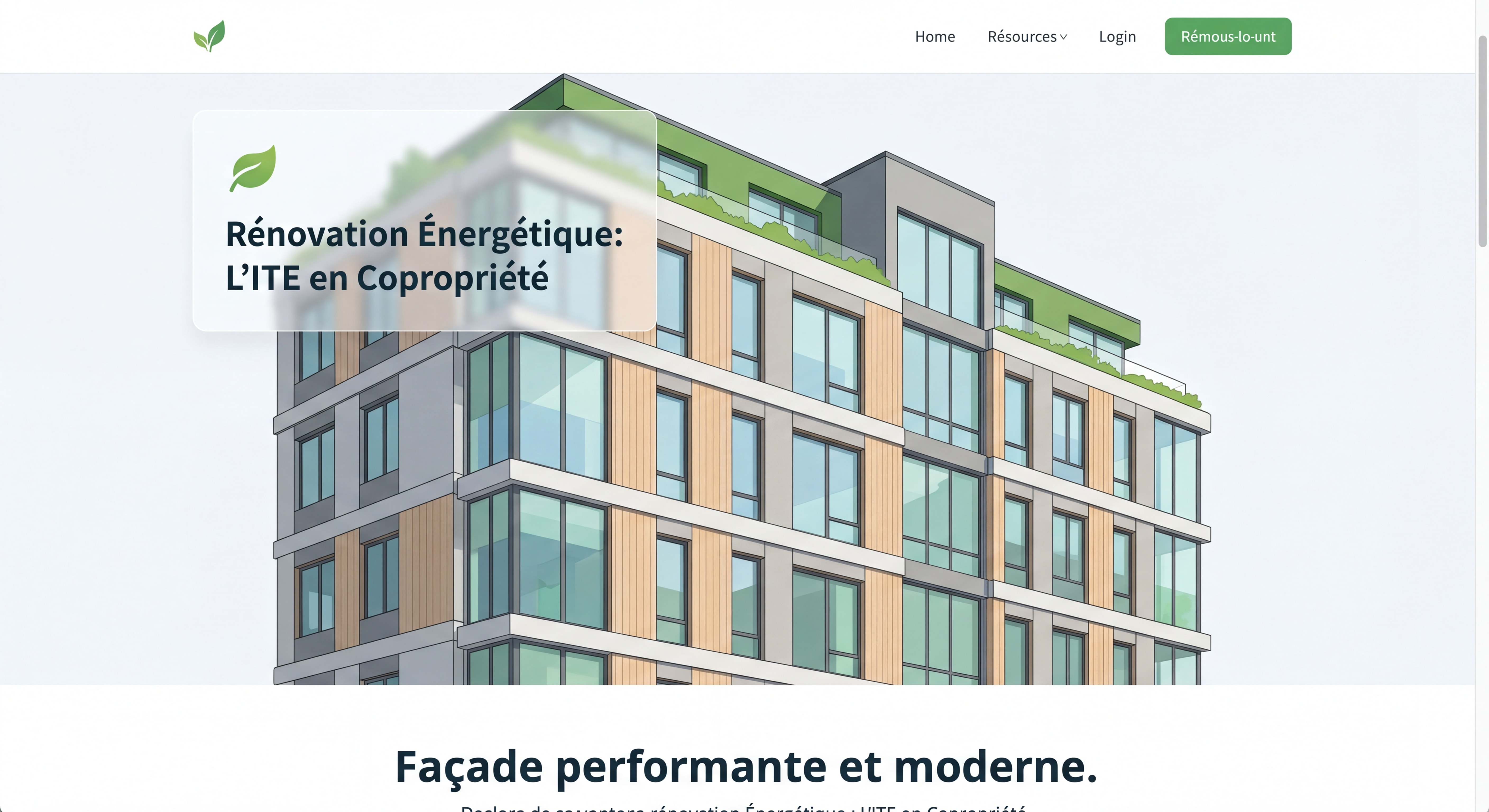 Immeuble de copropriété rénové avec isolation thermique par l'extérieur, façade moderne et performante énergétiquement