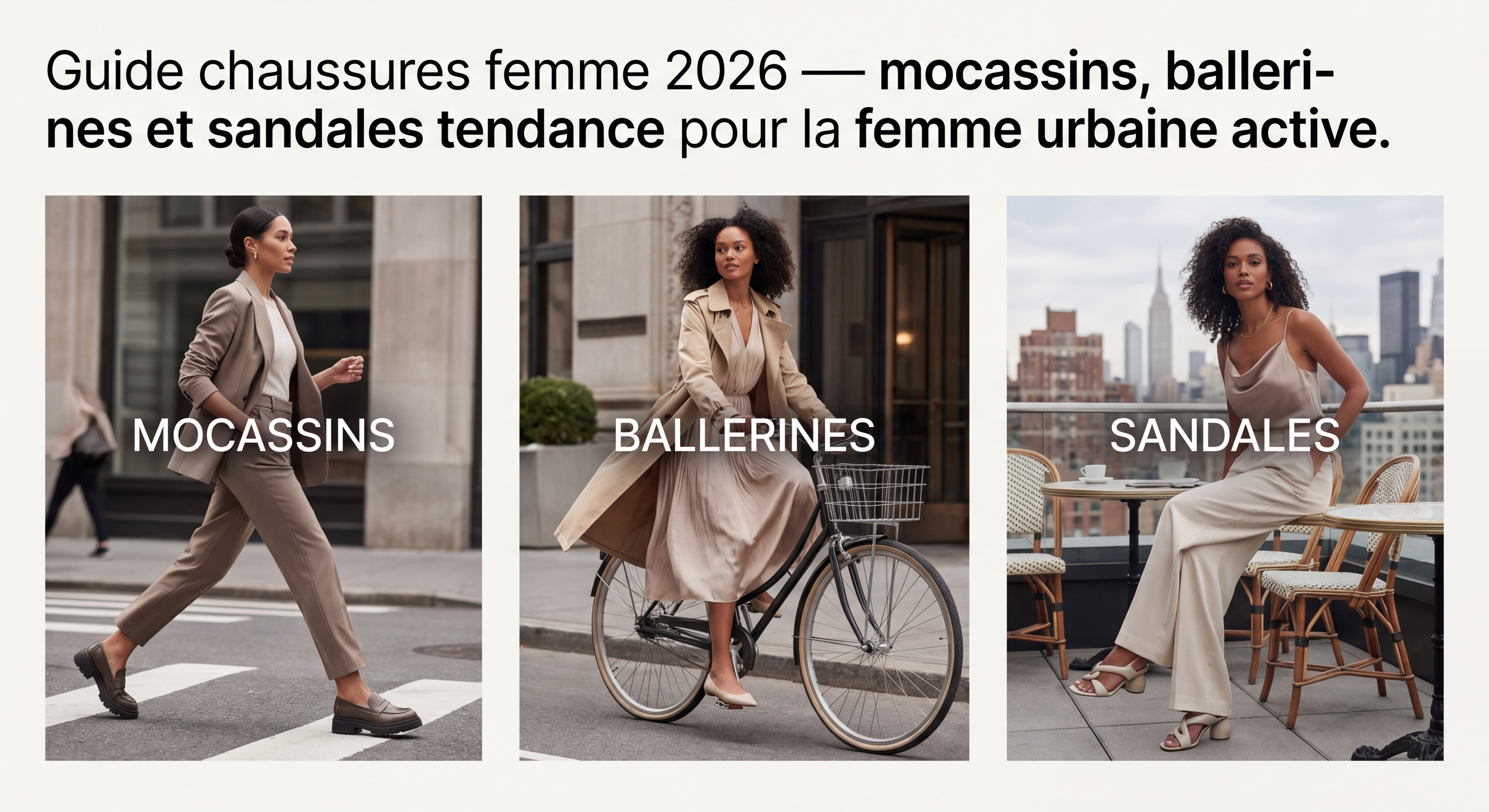 2026 Women's Shoe Guide — Trendy Loafers, Ballerinas, and Sandals for the Active Urban Woman
