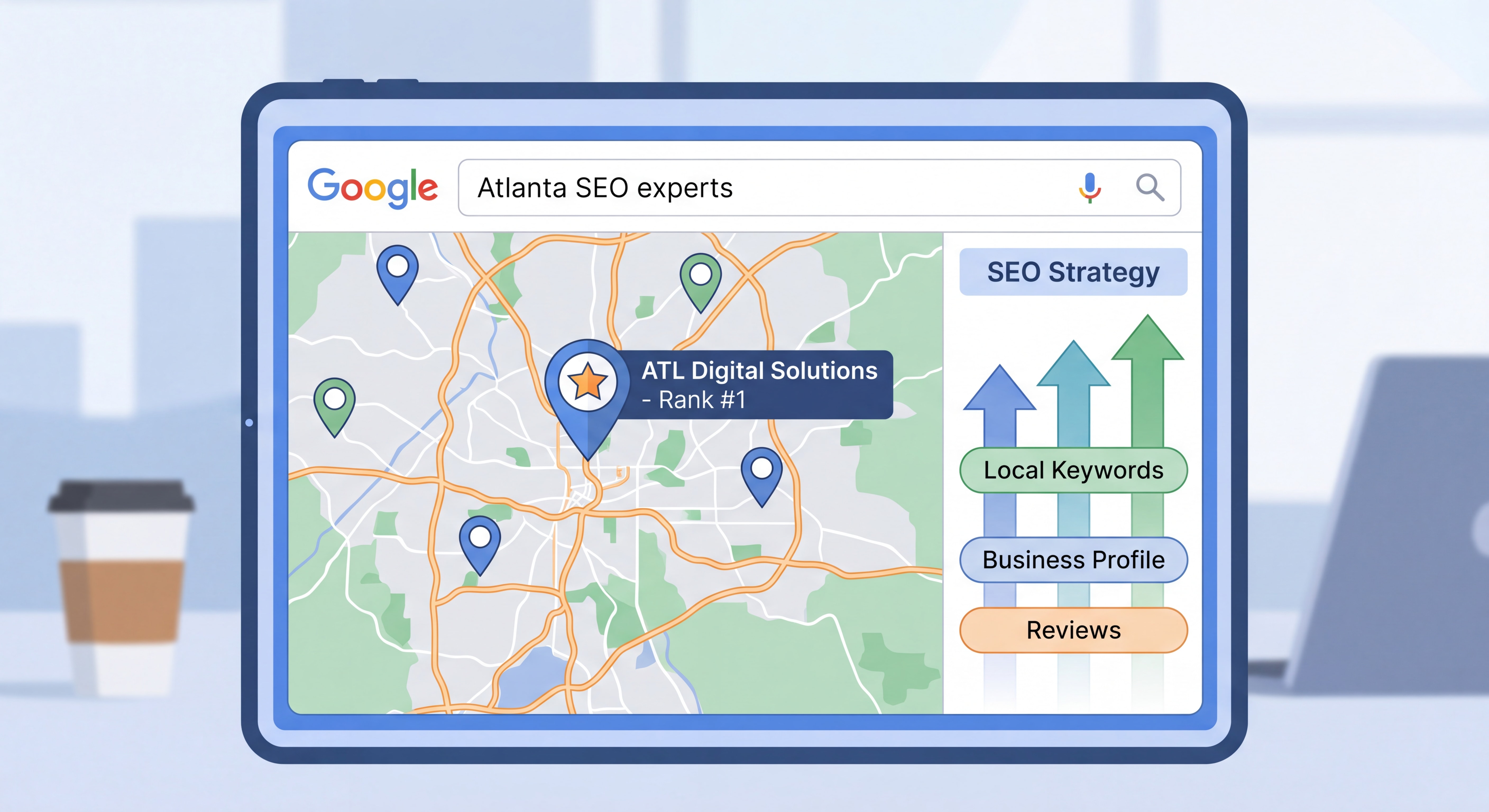 google maps seo atlanta example