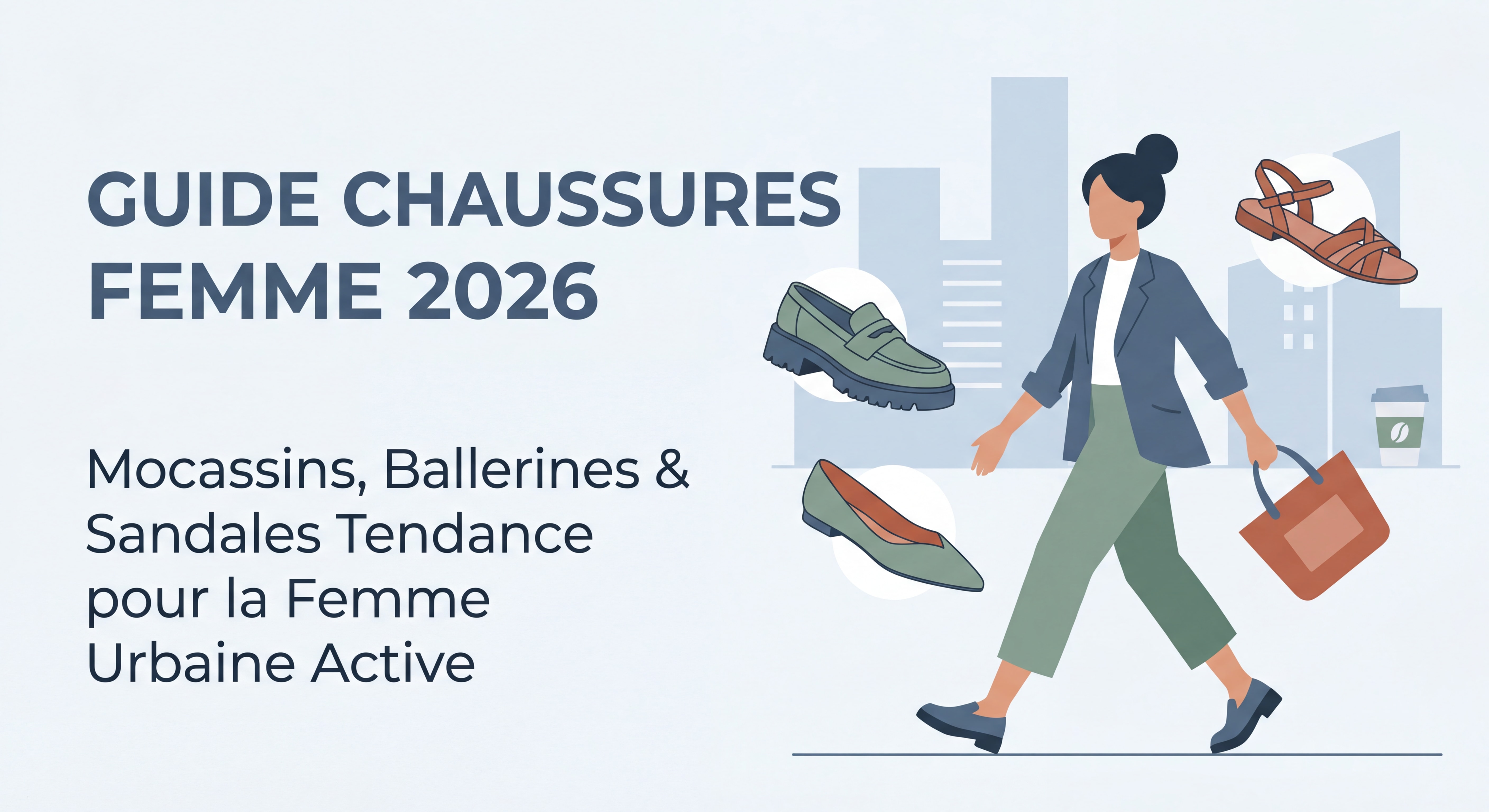 Guide chaussures femme 2026 — mocassins, ballerines et sandales tendance pour la femme urbaine active