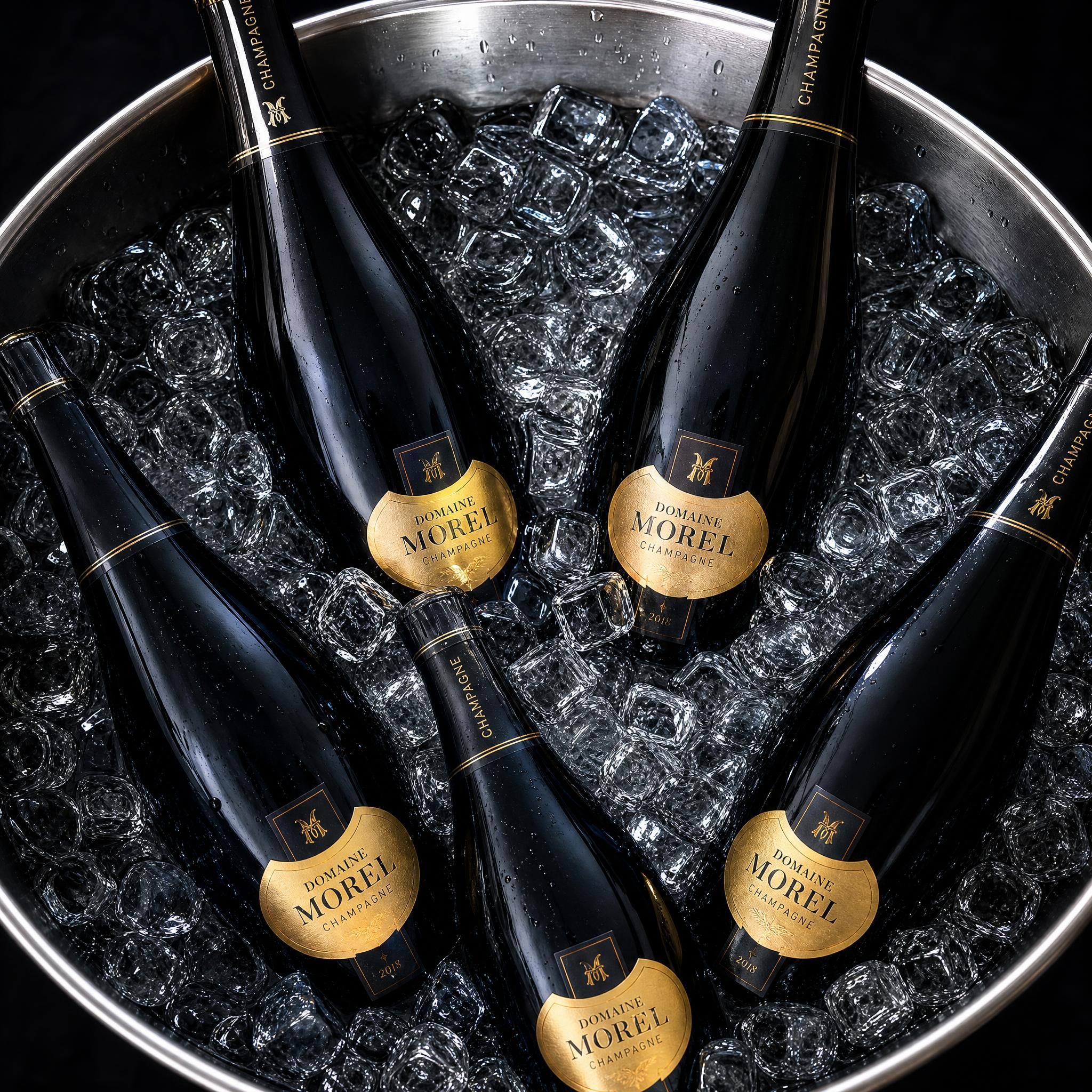 Baptiste Hermant présentant une sélection de champagnes de vignerons indépendants lors d'une dégustation à Genève