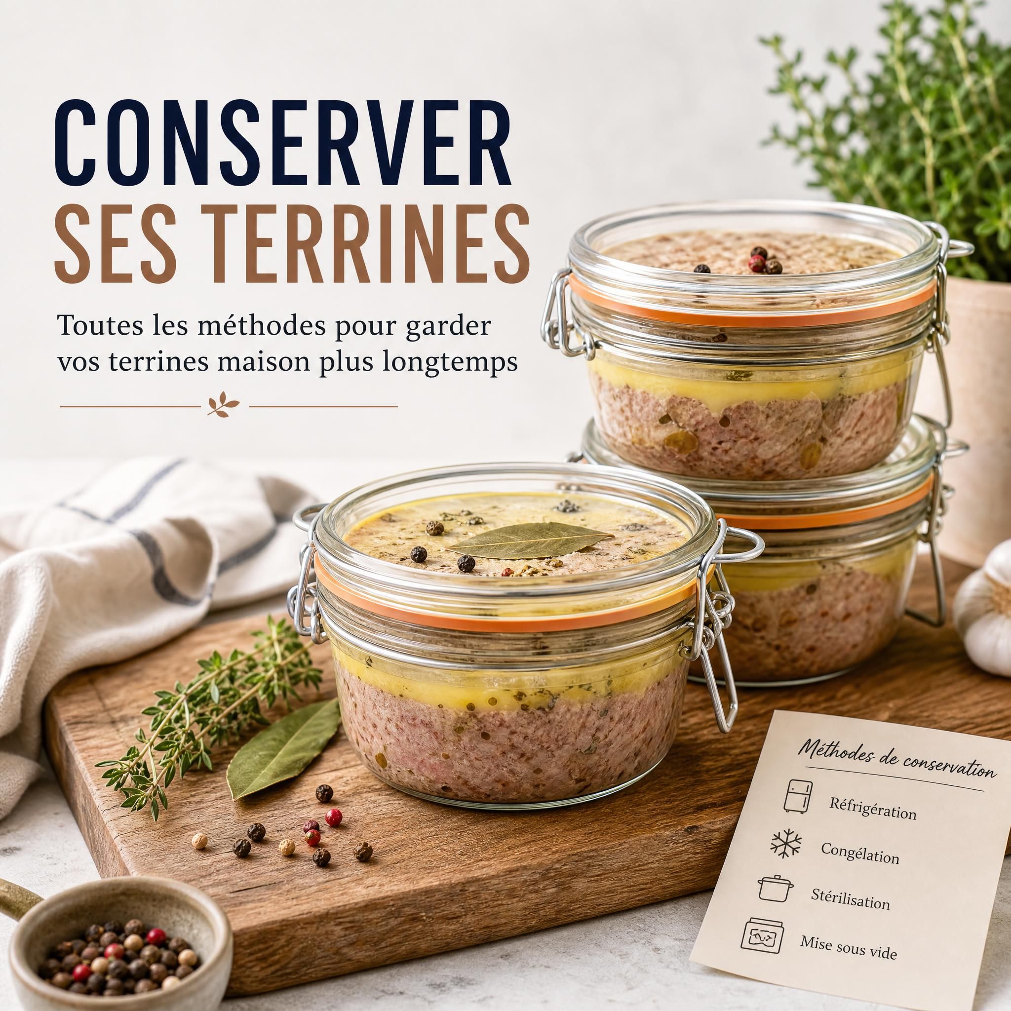 conserver terrines