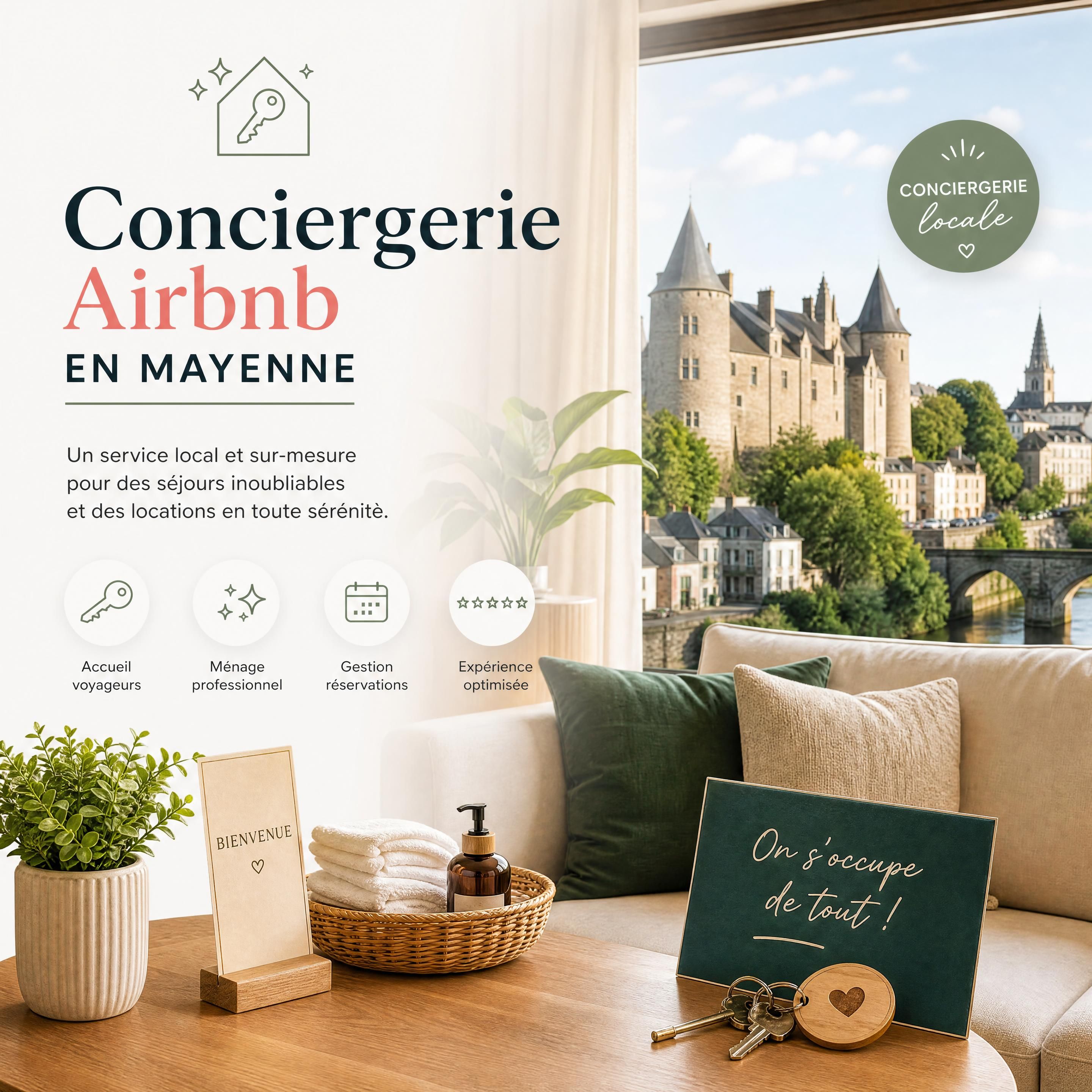 conciergerie Airbnb Mayenne