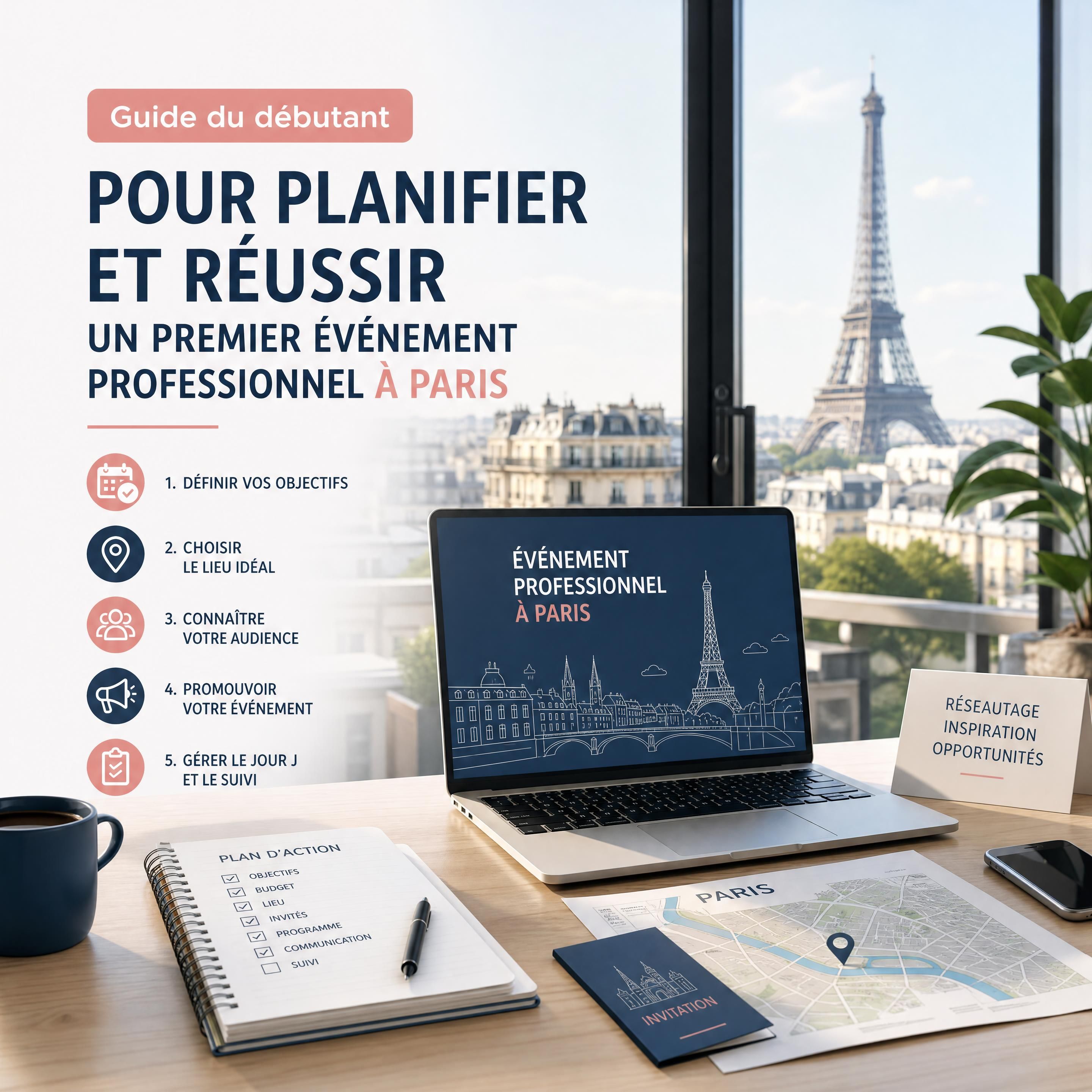 Guide du débutant pour planifier et réussir un premier événement professionnel à Paris
