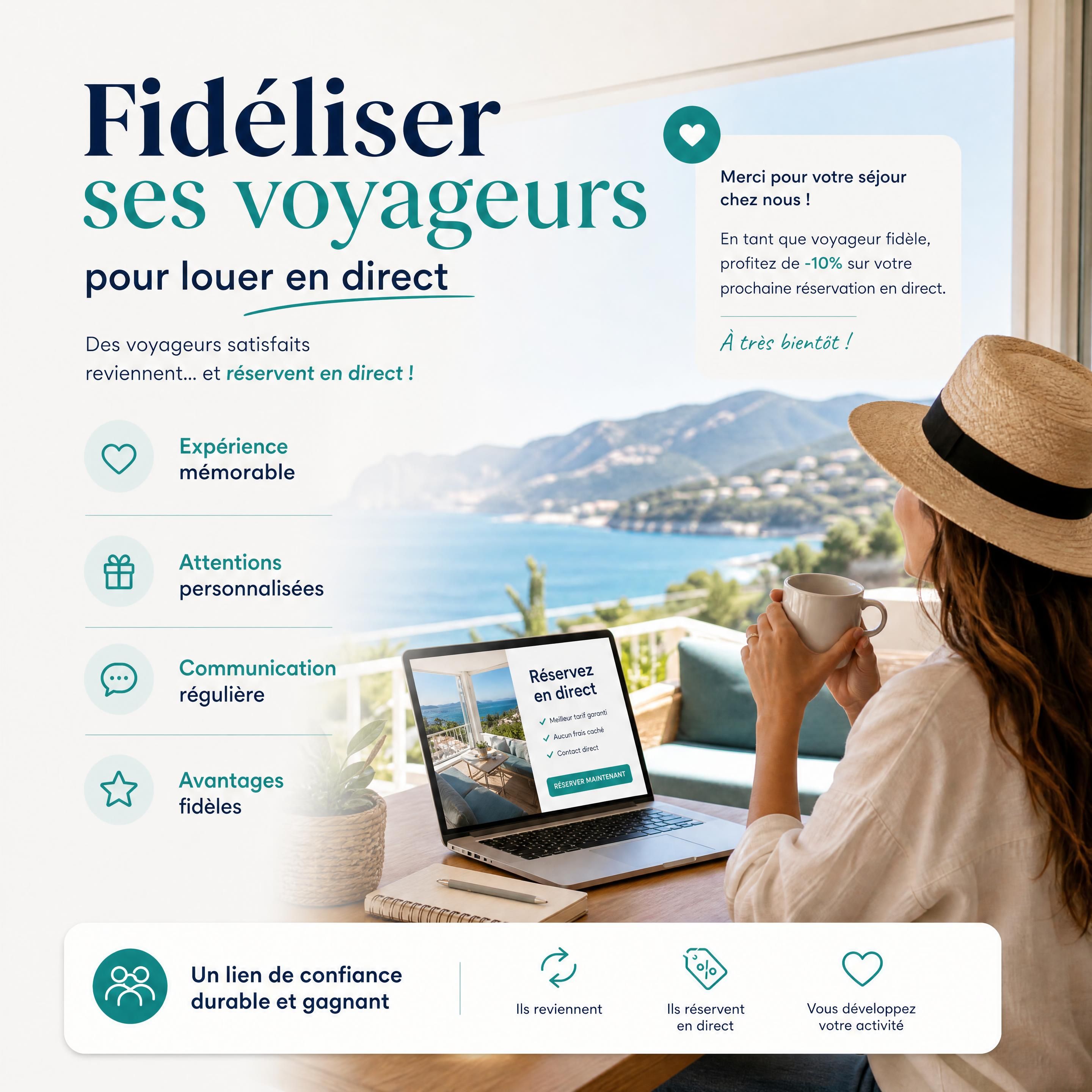 fidéliser ses voyageurs pour louer en direct