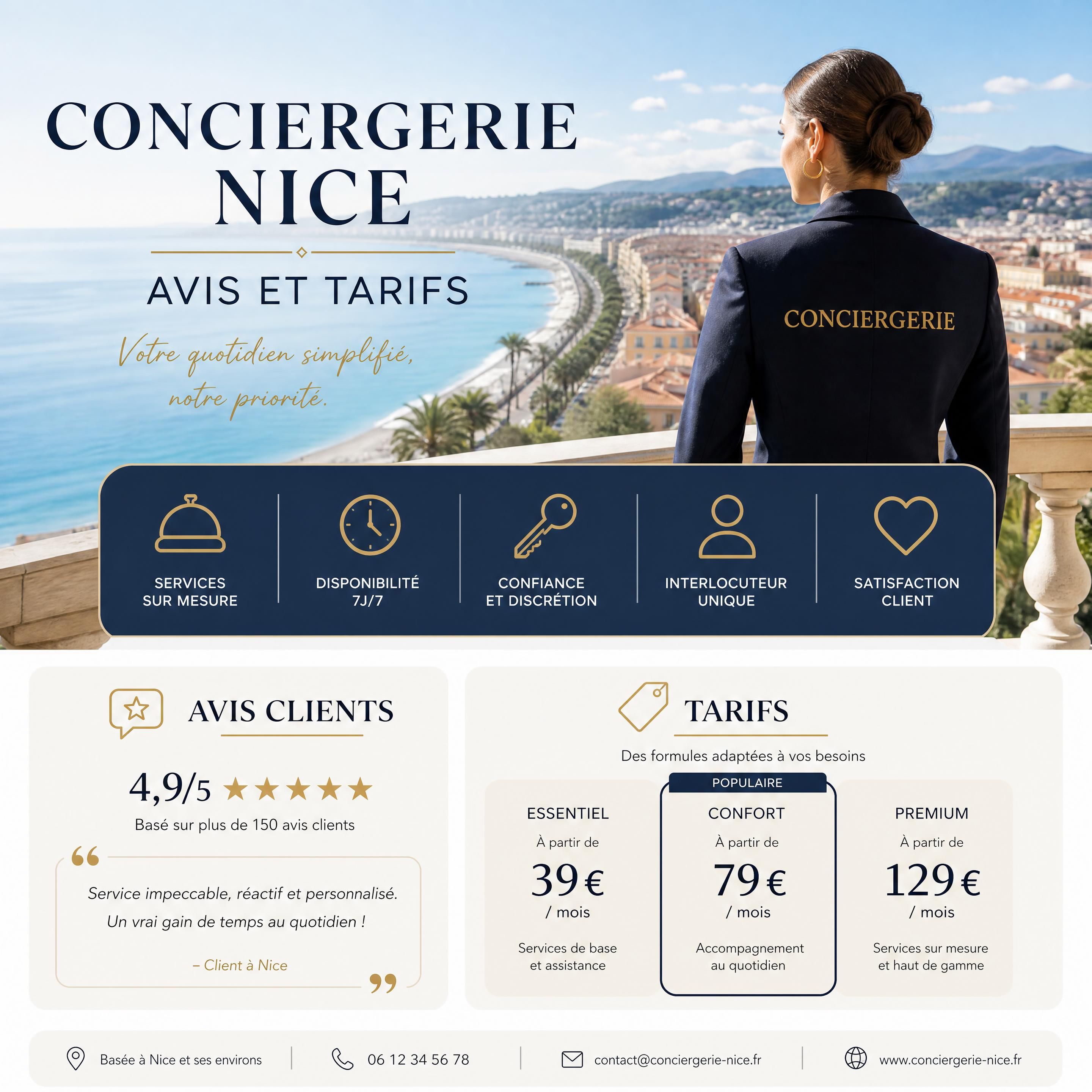 conciergerie Nice avis et tarifs