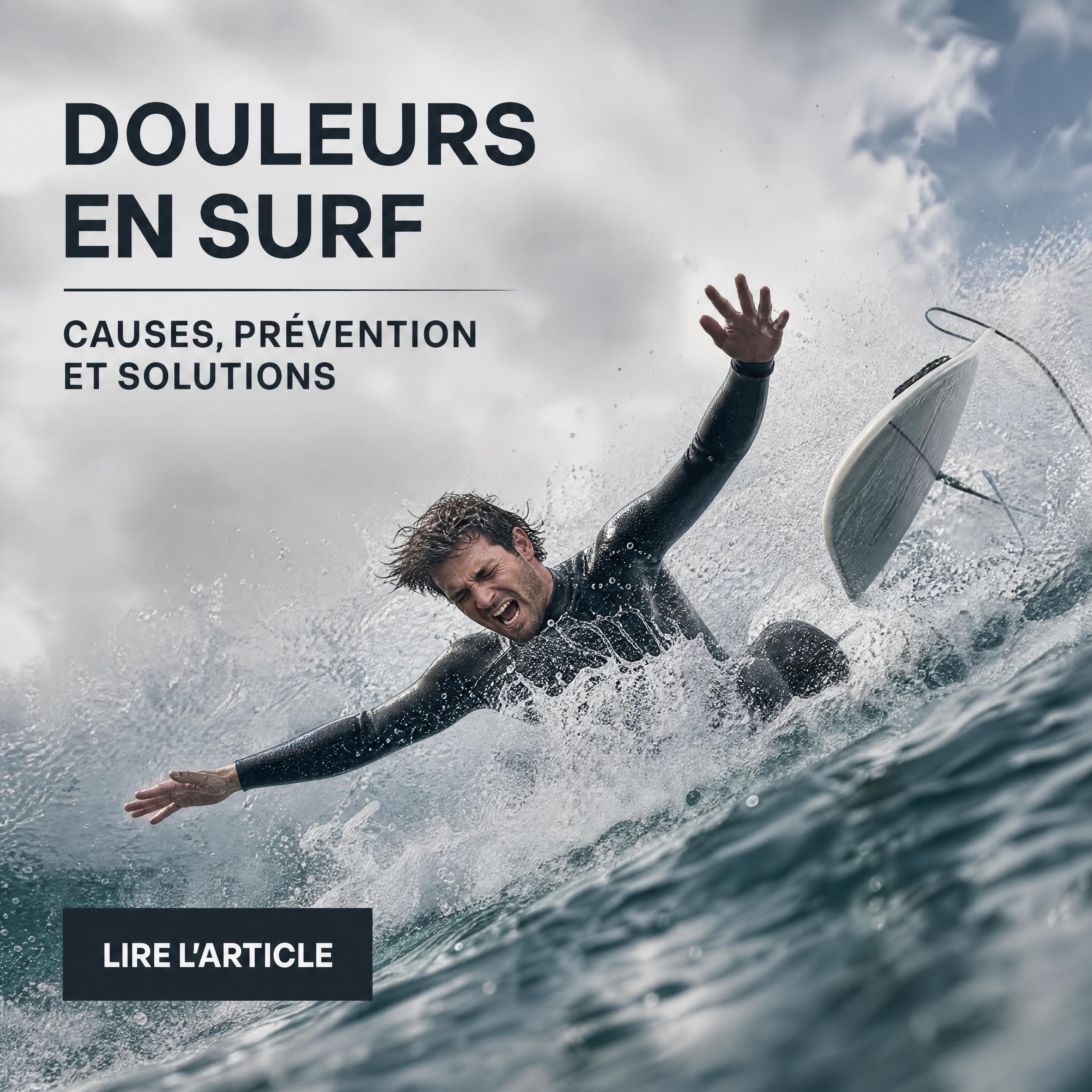 Surfeur en position de rame sur une vague à Anglet avec vue sur la côte basque