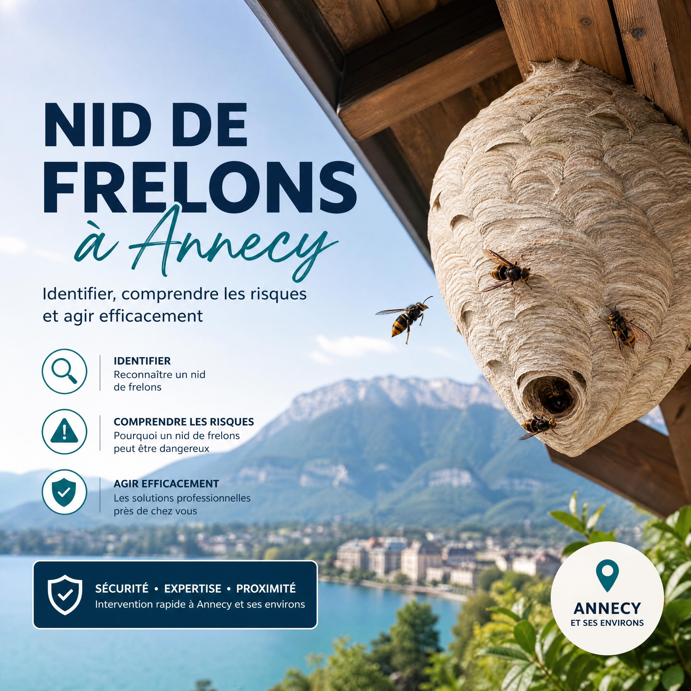 nid de frelons Annecy