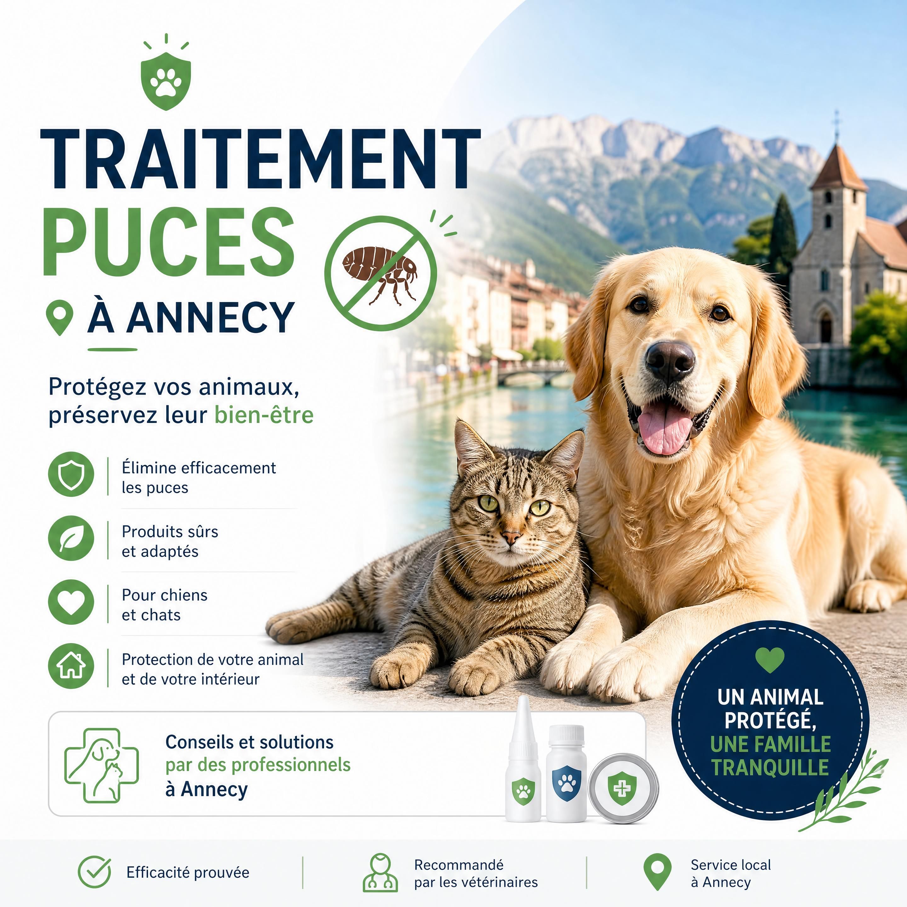 traitement puces Annecy