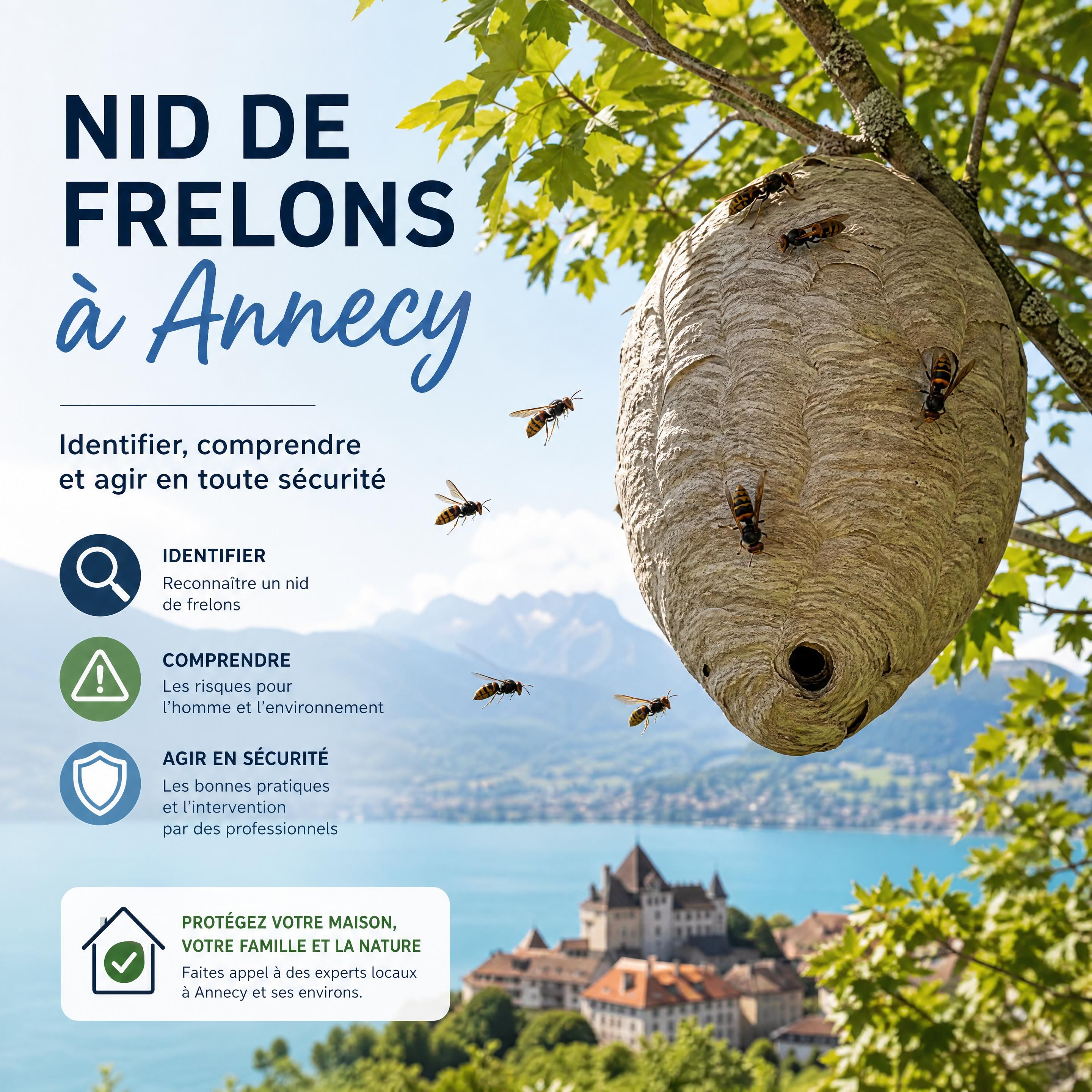 nid de frelons Annecy