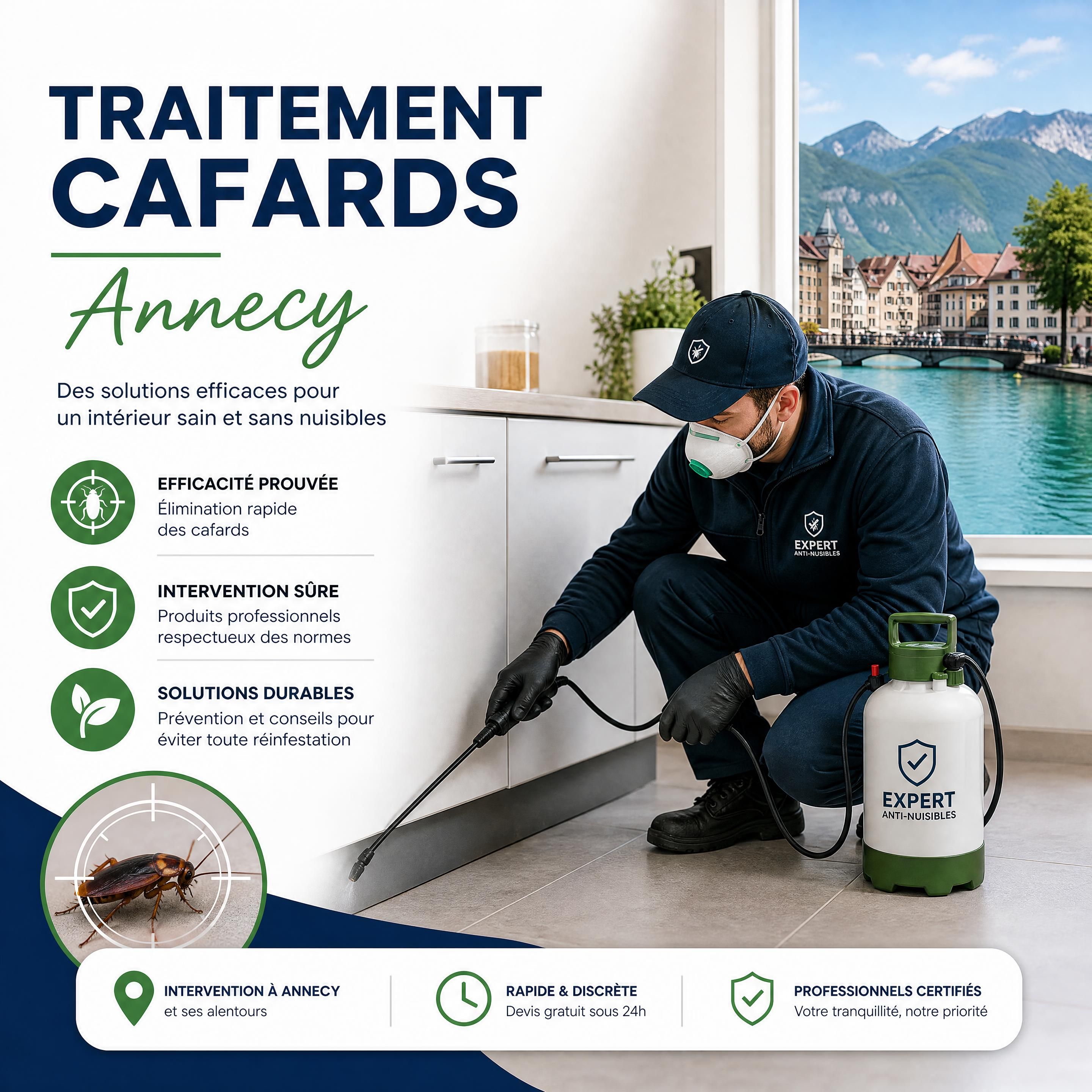 traitement cafards Annecy